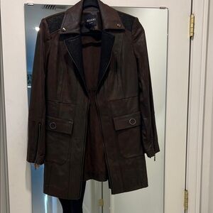 Insight Brown faux Leather Jacket